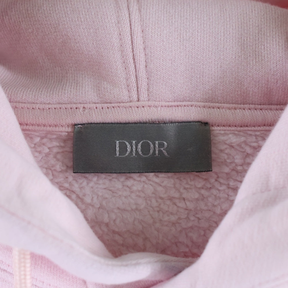 Christian Dior(クリスチャンディオール) CDロゴ刺繍 プルオーバースウェットパーカー フーディー ピンク 113J698B0531