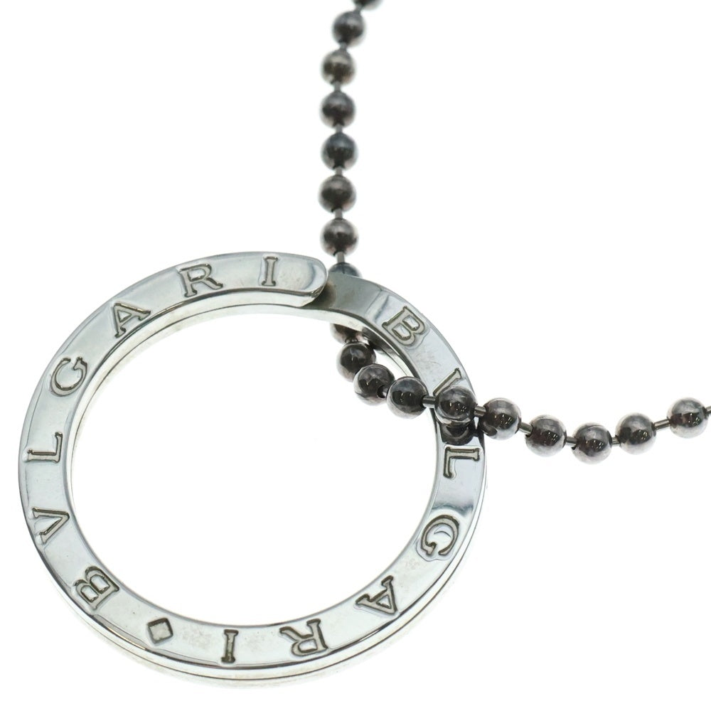 BVLGARI(ブルガリ) B-ZERO1 ビーゼロワン サークル キーリング ボールチェーンネックレス シルバー