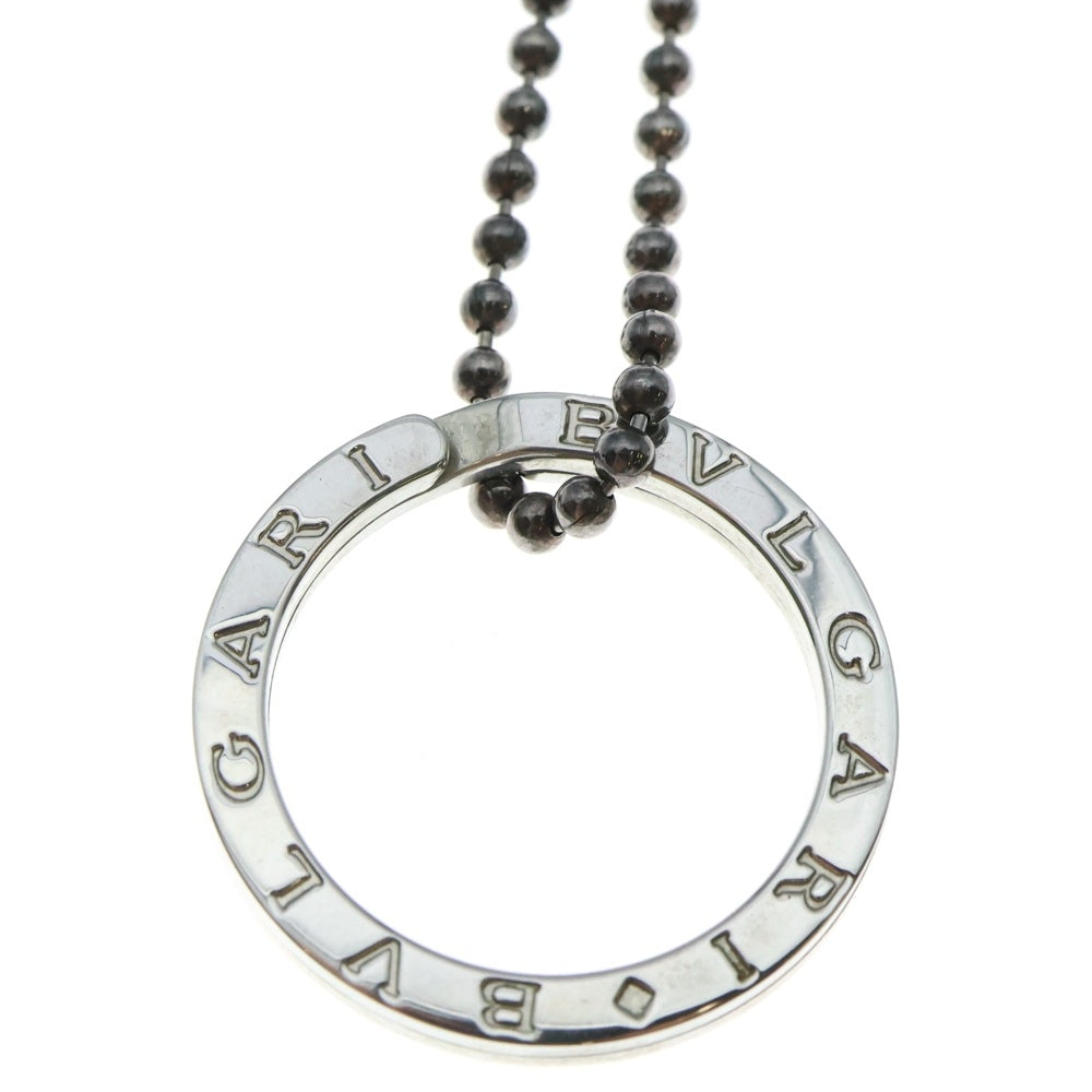BVLGARI(ブルガリ) B-ZERO1 ビーゼロワン サークル キーリング ボールチェーンネックレス シルバー