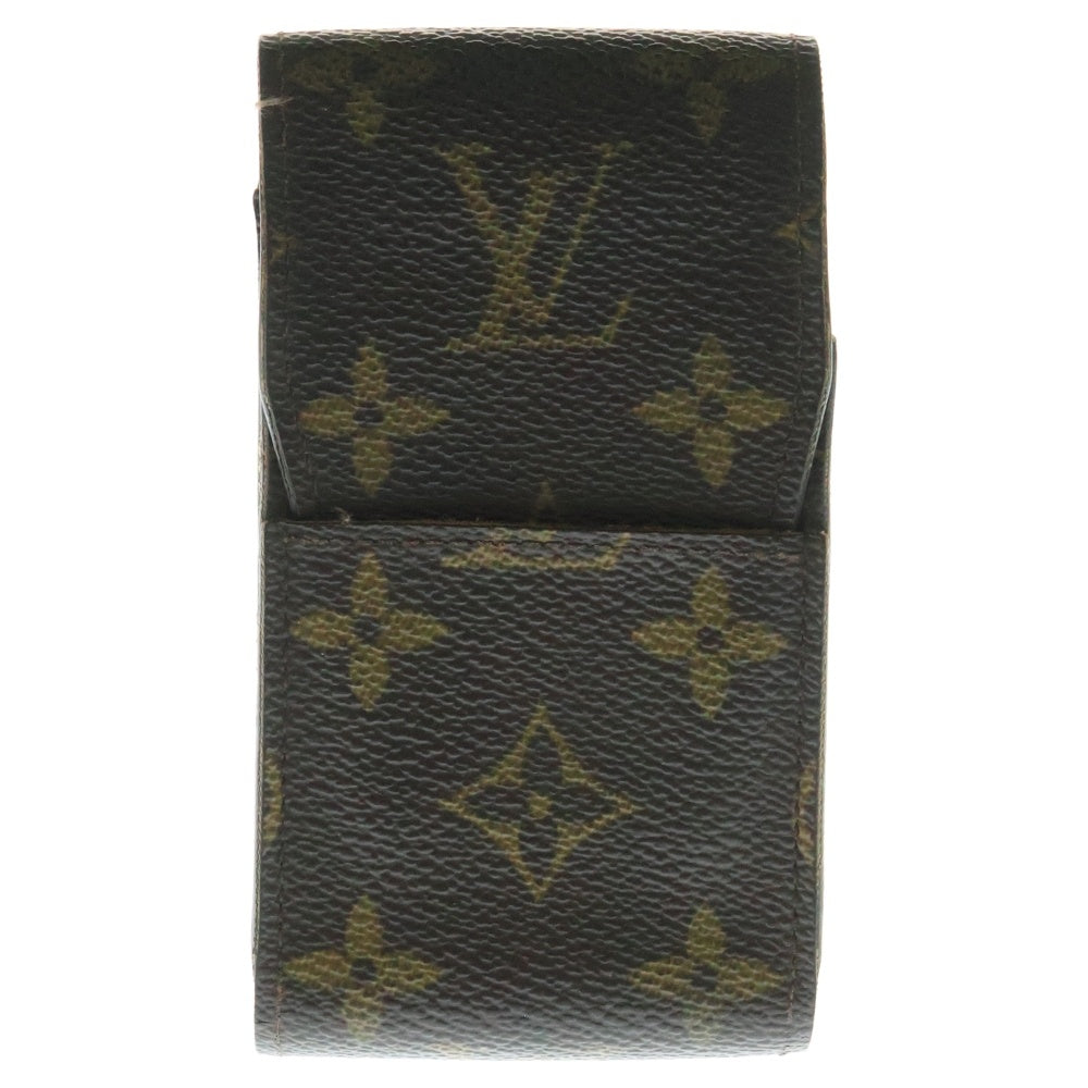 LOUIS VUITTON(ルイヴィトン) モノグラム レザーシガレットケース 小物入れ ブラウン M63024