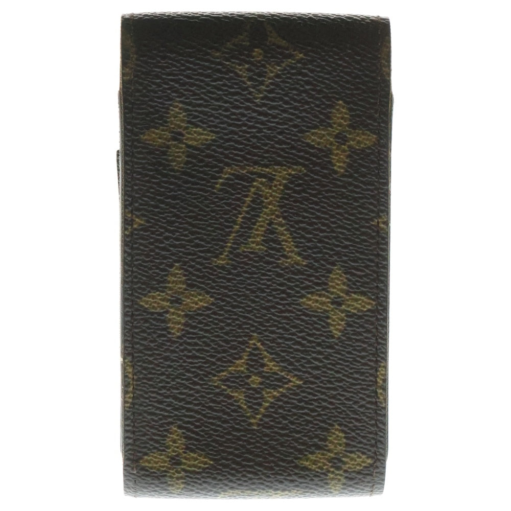 LOUIS VUITTON(ルイヴィトン) モノグラム レザーシガレットケース 小物入れ ブラウン M63024