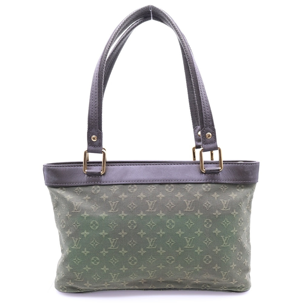 LOUIS VUITTON(ルイヴィトン) モノグラム ミニラン ルシーユPM ハンドバッグ カーキ キャンバス×レザー