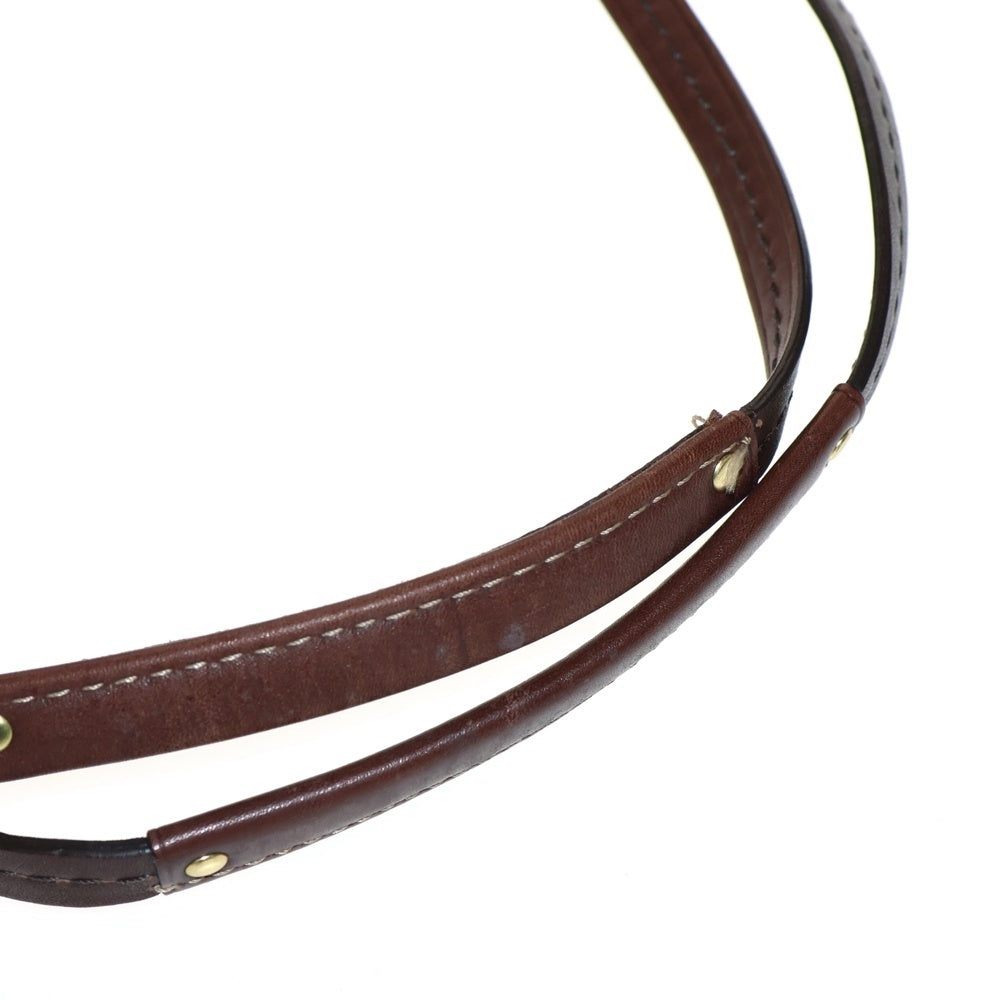 COACH(コーチ) ネームタグ付 シグネチャーロゴレザートートバッグ ブラウン