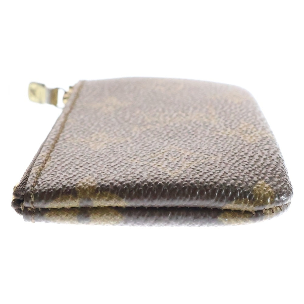 LOUIS VUITTON(ルイヴィトン) モノグラム ポシェットクレ バッグチャーム キーホルダー キーケース 小物入れ ブラウン ゴールド金具 PVC M62650
