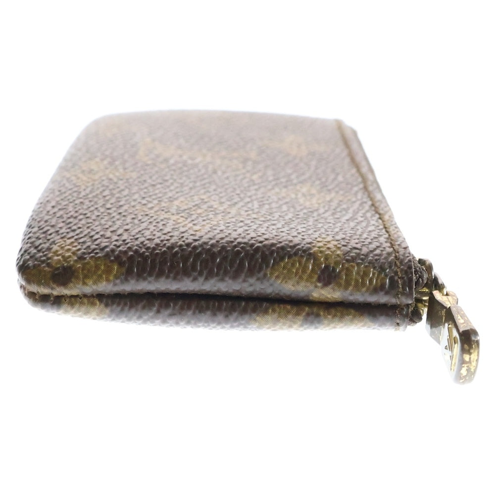 LOUIS VUITTON(ルイヴィトン) モノグラム ポシェットクレ バッグチャーム キーホルダー キーケース 小物入れ ブラウン ゴールド金具 PVC M62650