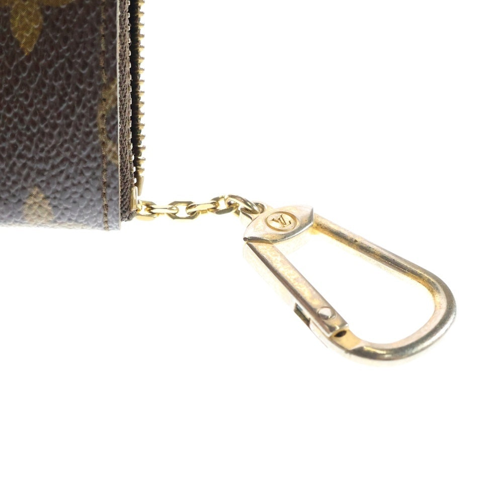 LOUIS VUITTON(ルイヴィトン) モノグラム ポシェットクレ バッグチャーム キーホルダー キーケース 小物入れ ブラウン ゴールド金具 PVC M62650