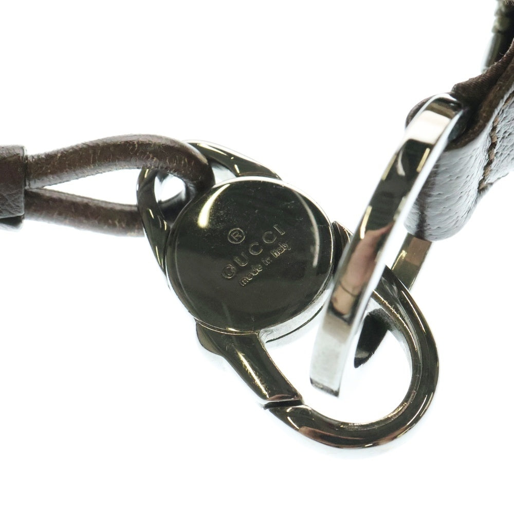 GUCCI(グッチ) GGキャンバス ワンショルダーバッグ ハンドバッグ シルバー金具 ベージュ×ブラウン 115002