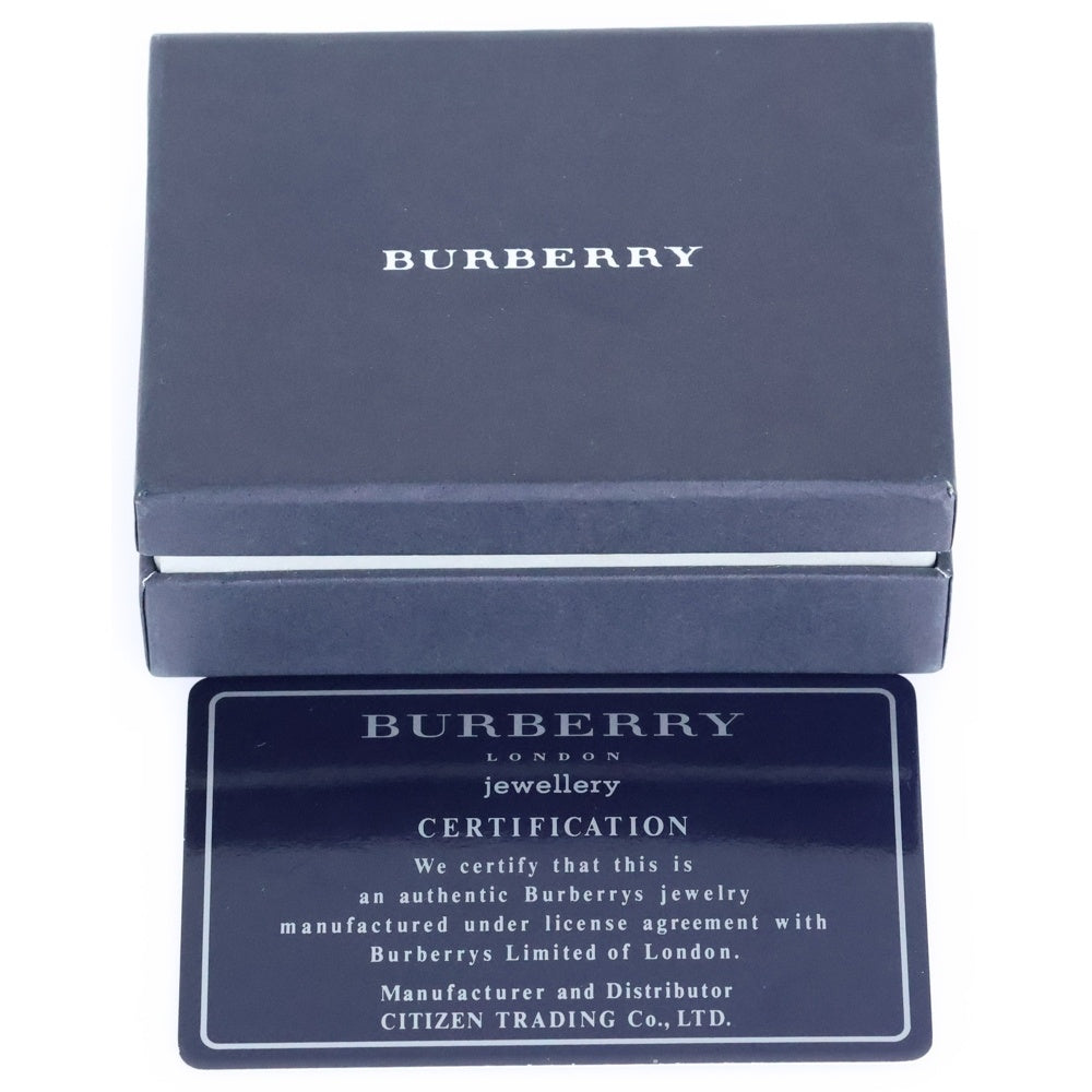 BURBERRY(バーバリー) ノバチェック柄 スクエア チェーンネックレス ベージュ/シルバー
