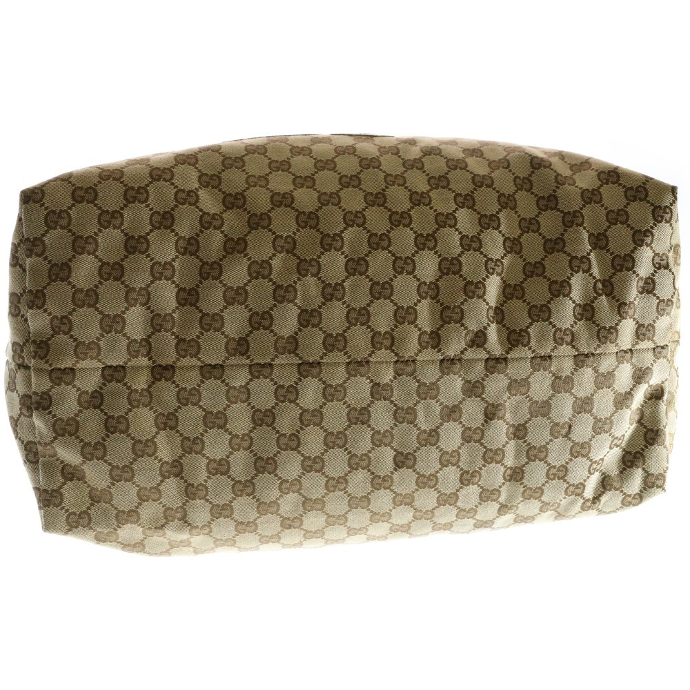 GUCCI(グッチ) GGキャンバス パグ トートバッグ ハンドバッグ ベージュ×イエロー PVC×レザー ゴールド金具 212373
