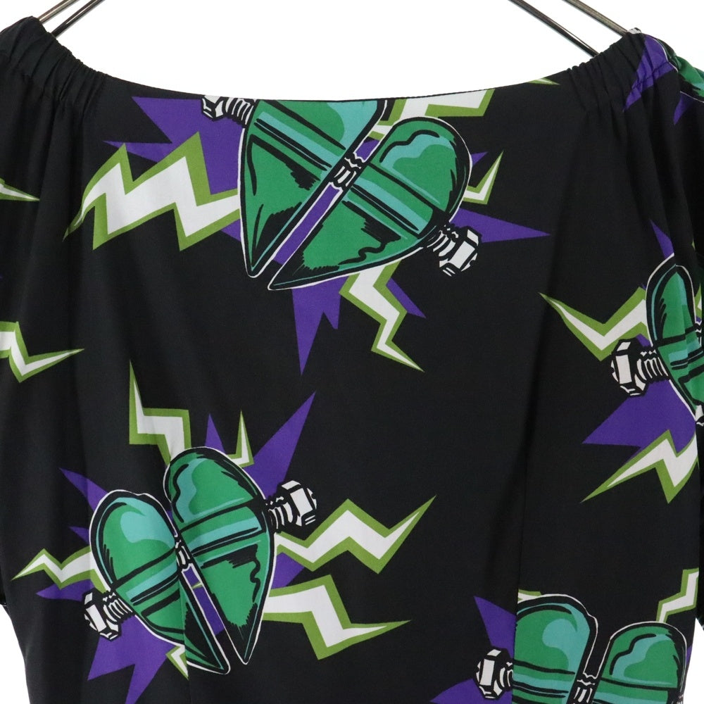 PRADA(プラダ) 19AWフランケンシュタイン ハート 総柄プリント五