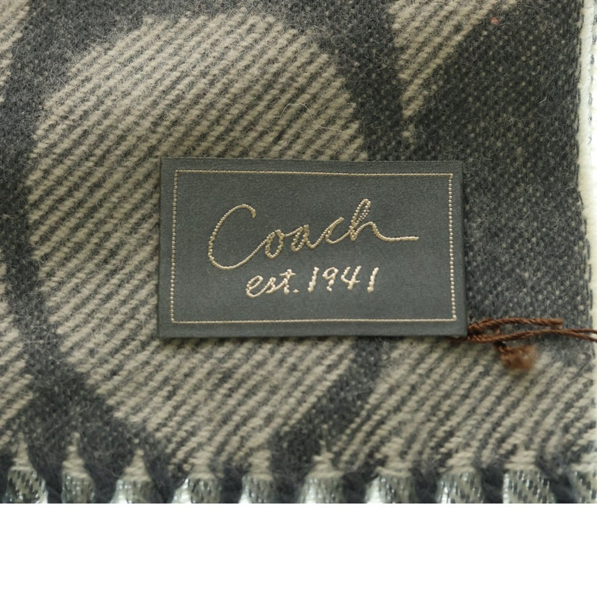 COACH(コーチ) シグネチャー マフラー ストール グレー