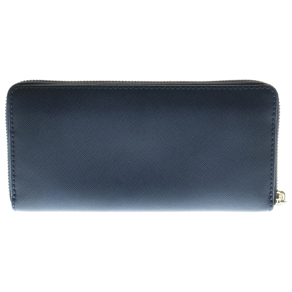 MICHAEL KORS(マイケルコース) ロングウォレット 長財布 カードケース ネイビー ゴールド金具 レザー
