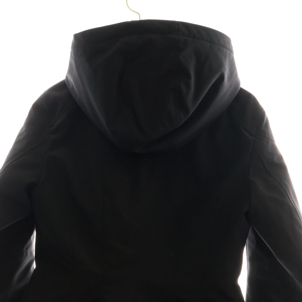 MONCLER(モンクレール) COLORADO コロラド ワッペンロゴ フーデッド ジップアップ ダウン ロング ジャケット コート ブラック レディース E20934986600 C0071