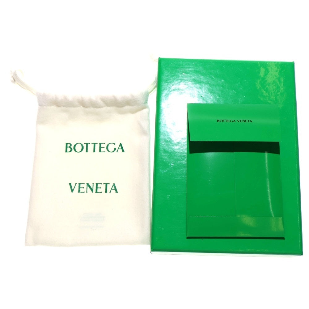 BOTTEGA VENETA(ボッテガヴェネタ) イントレチャート 二つ折り財布 コンパクトウォレット カードケース ブラック レザー