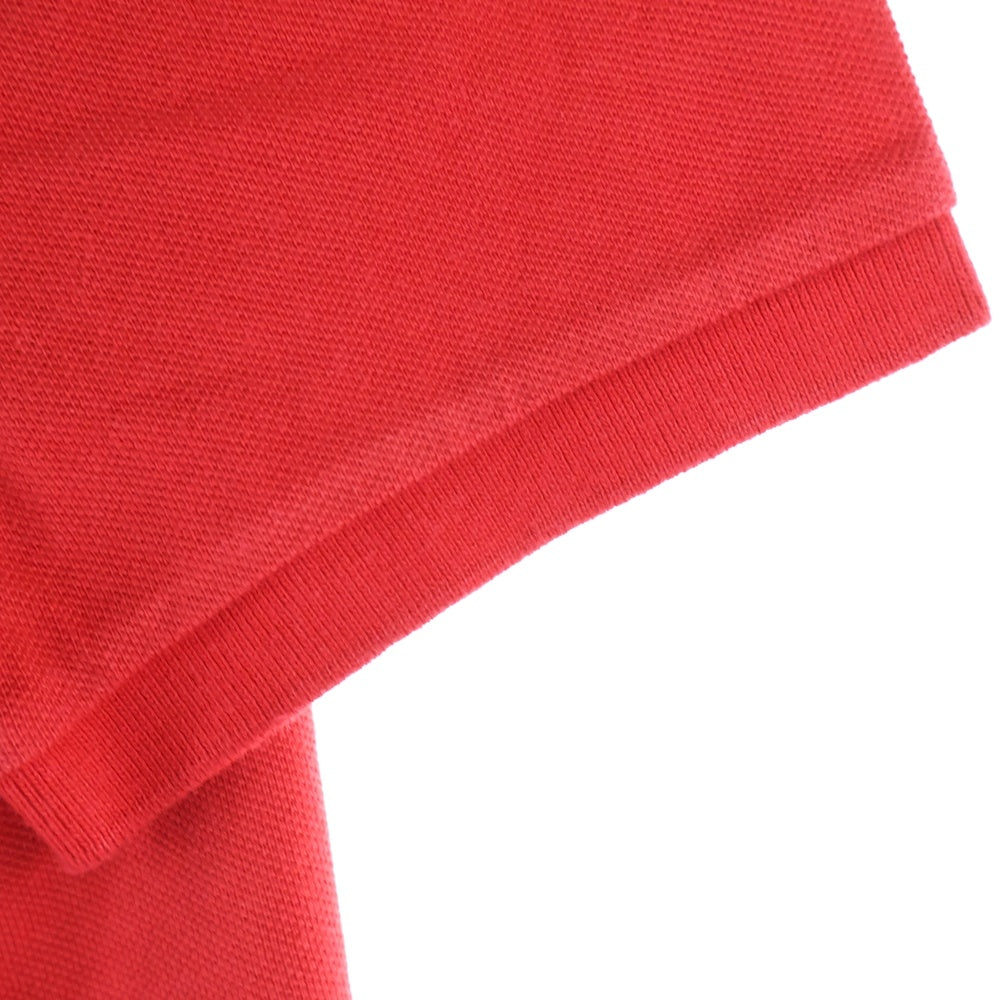 POLO RALPH LAUREN(ポロラルフローレン) フロントロゴ刺繍 半袖ポロシャツ レッド