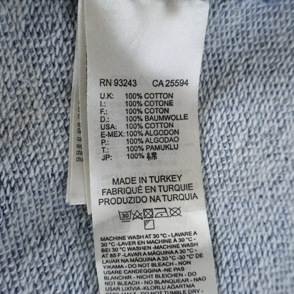 DIESEL(ディーゼル) フロントプリント パーカー プルオーバーフーディー インディゴブルー