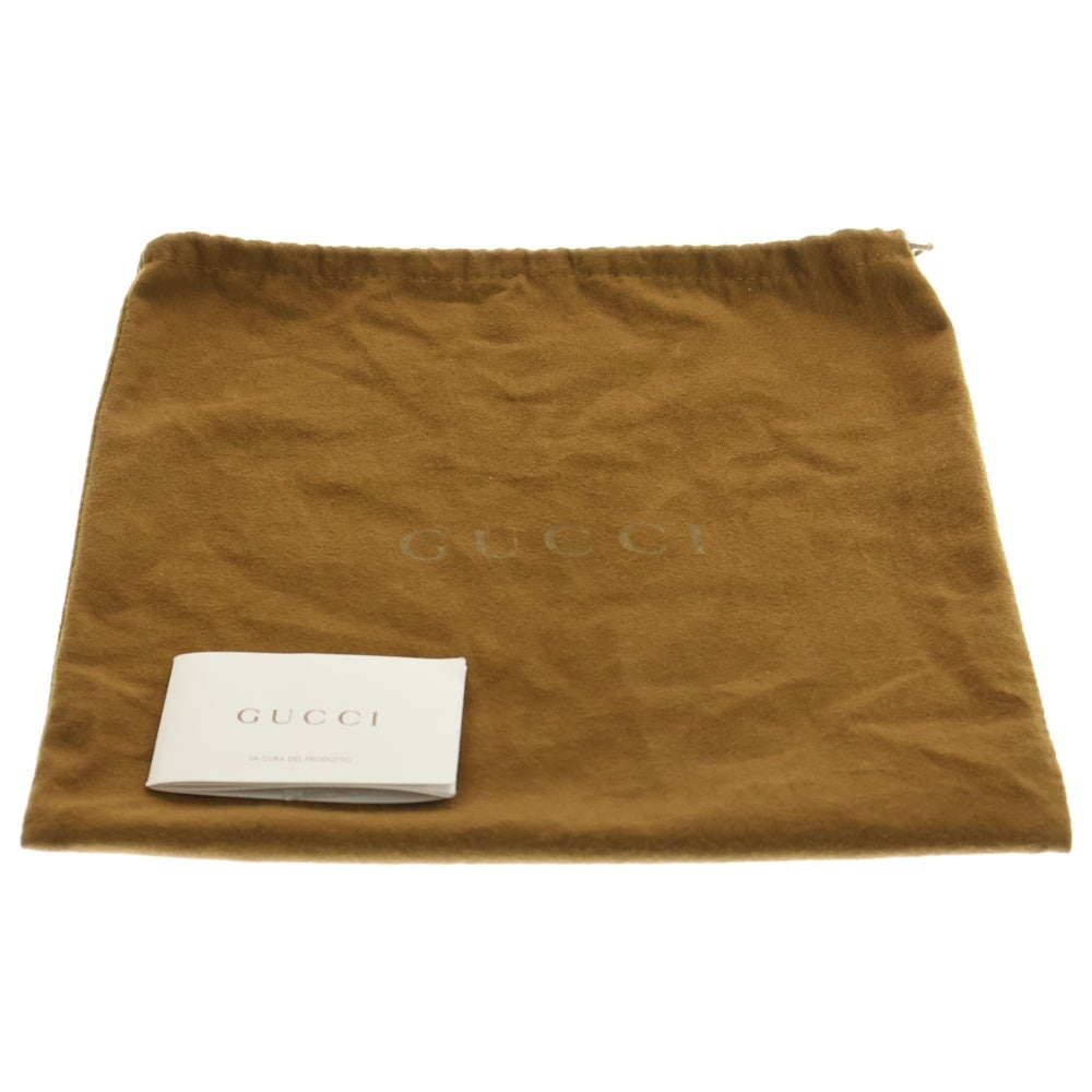 GUCCI(グッチ) GGスプリーム ショルダーバッグ ミニバッグ PVC×レザー ベージュ×ブラウン ゴールド金具 233268