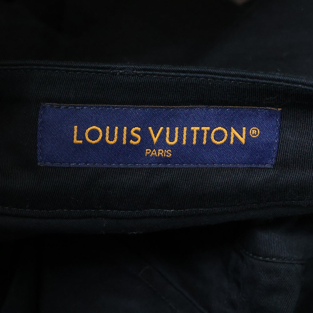 LOUIS VUITTON(ルイヴィトン) 24SS モノグラム フロッキープリント マルチポケット カーゴパンツ ブラック M241MQ FUG HQP45W