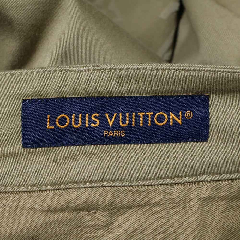 LOUIS VUITTON(ルイヴィトン) 24SS モノグラム フロッキープリント マルチポケット カーゴパンツ ベージュ M242MQ FUG HQP45W