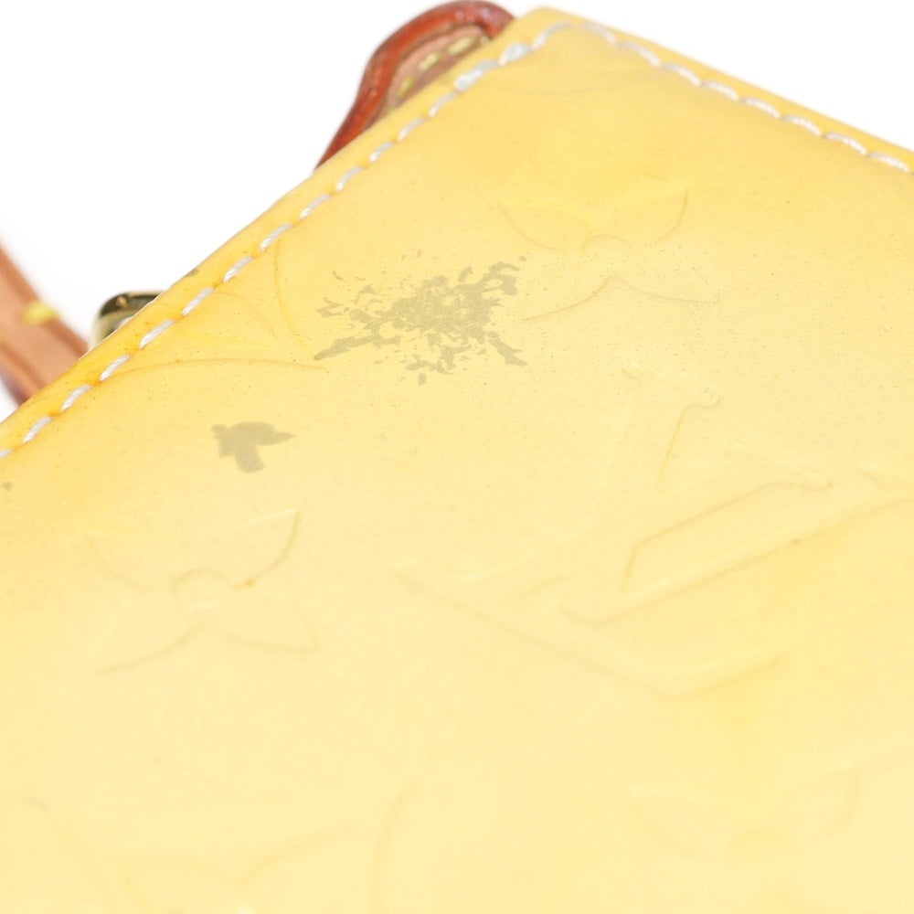 LOUIS VUITTON(ルイヴィトン) モノグラムヴェルニ モット ハンドバッグ ミニバッグ ゴールド金具 イエロー パテント×レザー M91059