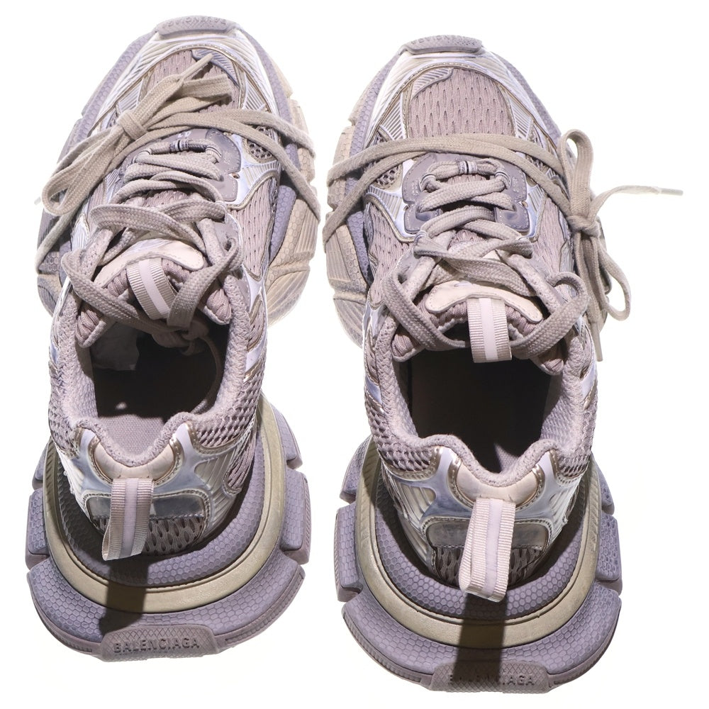 BALENCIAGA(バレンシアガ) 3XL ユーズド加工 メッシュ レースアップ ローカットシューズ スニーカー グレー 734734