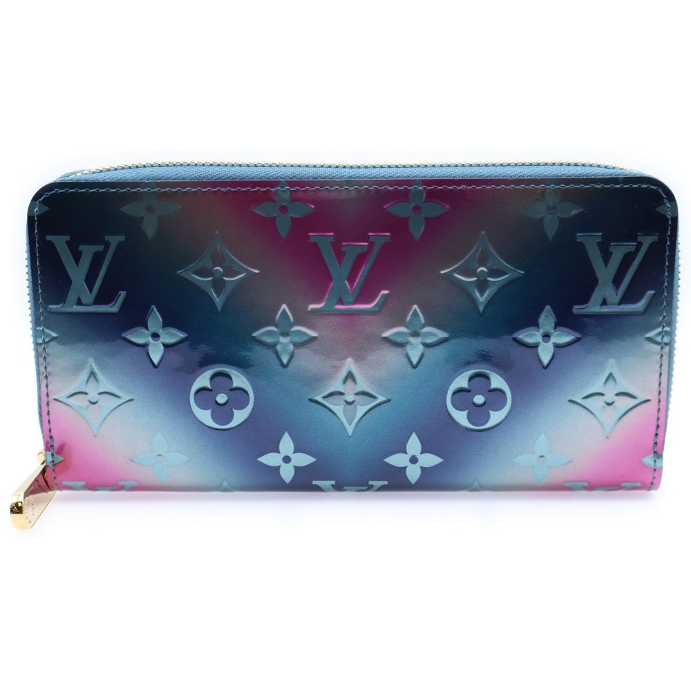 LOUIS VUITTON(ルイヴィトン) ヴェルニ ジッピーウォレット 2020 バレンタイン限定 ロングウォレット 長財布 カードケース メタリックブルー M90520 ゴールド金具