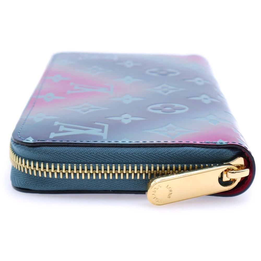 LOUIS VUITTON(ルイヴィトン) ヴェルニ ジッピーウォレット 2020 バレンタイン限定 ロングウォレット 長財布 カードケース メタリックブルー M90520 ゴールド金具
