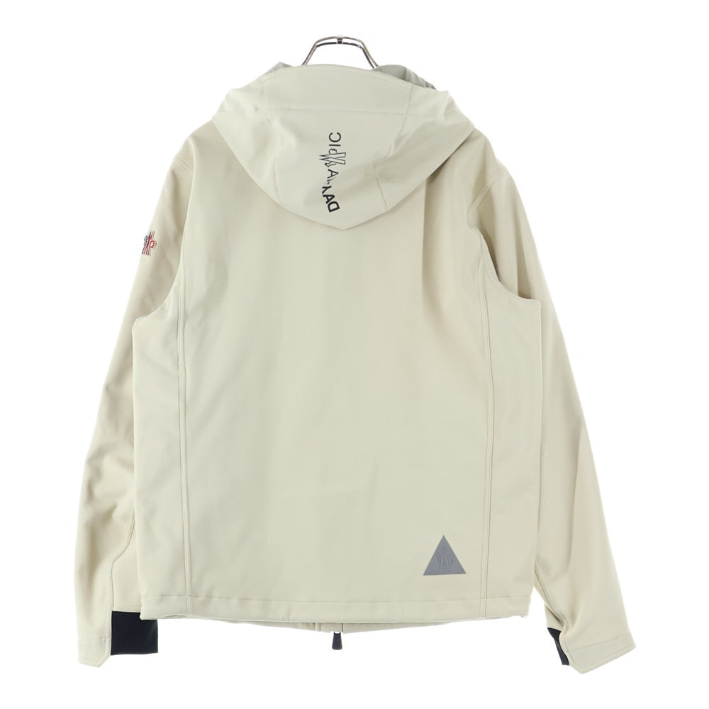 MONCLER GRENOBLE(モンクレールグルノーブル) 24AW CORMET コーメット ロゴ 止水ジップ フーデッド フリースジャケット ベージュ J20971A00011 59701