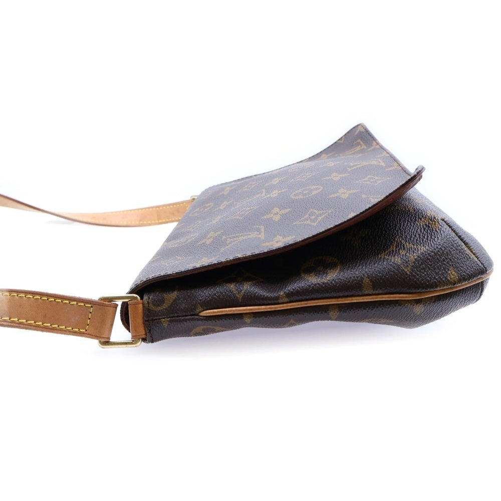 LOUIS VUITTON(ルイヴィトン) ミュゼット タンゴ モノグラム PVC レザー ショルダーバッグ ゴールド金具 ブラウン M51257