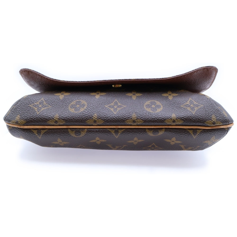 LOUIS VUITTON(ルイヴィトン) ミュゼット タンゴ モノグラム PVC レザー ショルダーバッグ ゴールド金具 ブラウン M51257