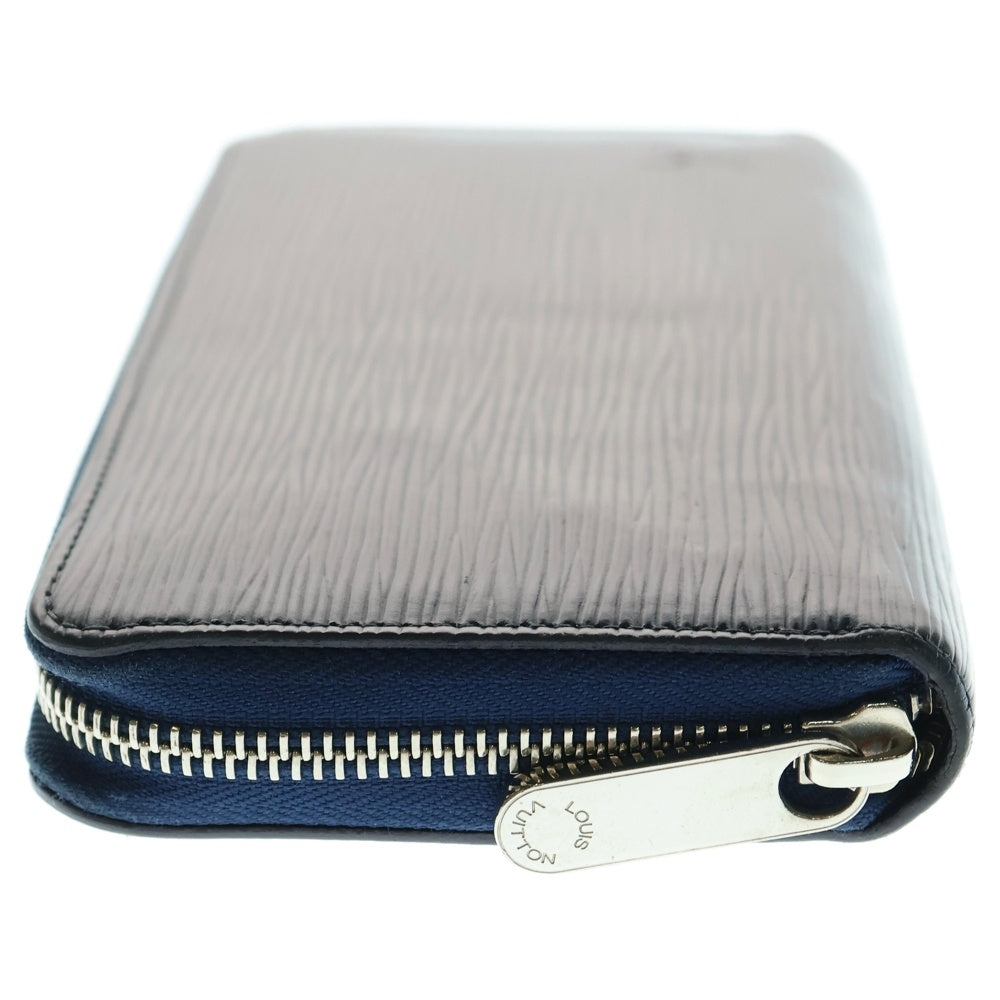 LOUIS VUITTON(ルイヴィトン) ジッピーウォレット エピ レザー ラウンドファスナー ロングウォレット 長財布 シルバー金具 ネイビー M61873