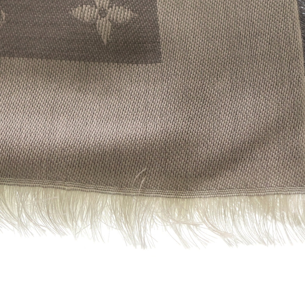 LOUIS VUITTON(ルイヴィトン) モノグラム ショール・モノグラム デニム グリペルル ストール ブランケット グレー M70804