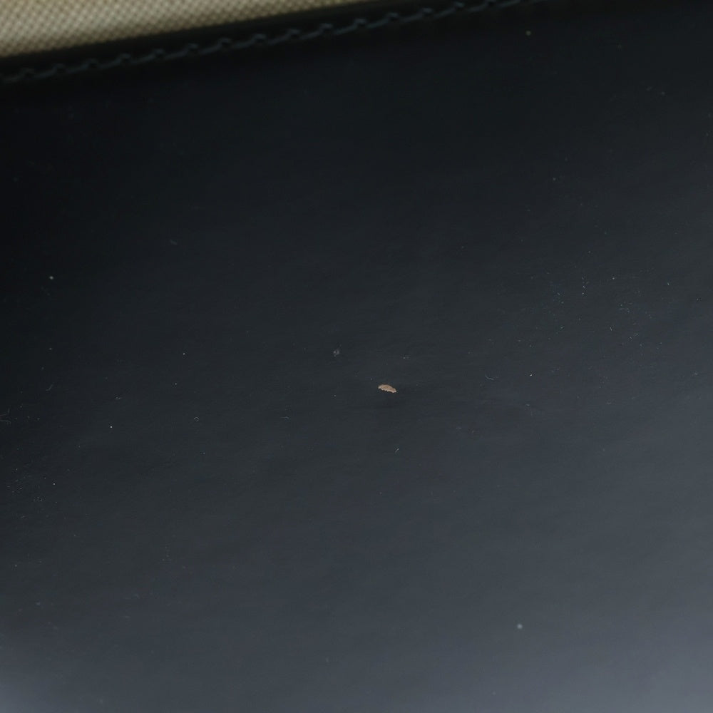 BALENCIAGA(バレンシアガ) ネイビーカバスS ハンドバッグ ブラック×アイボリー キャンバス×レザー 339933