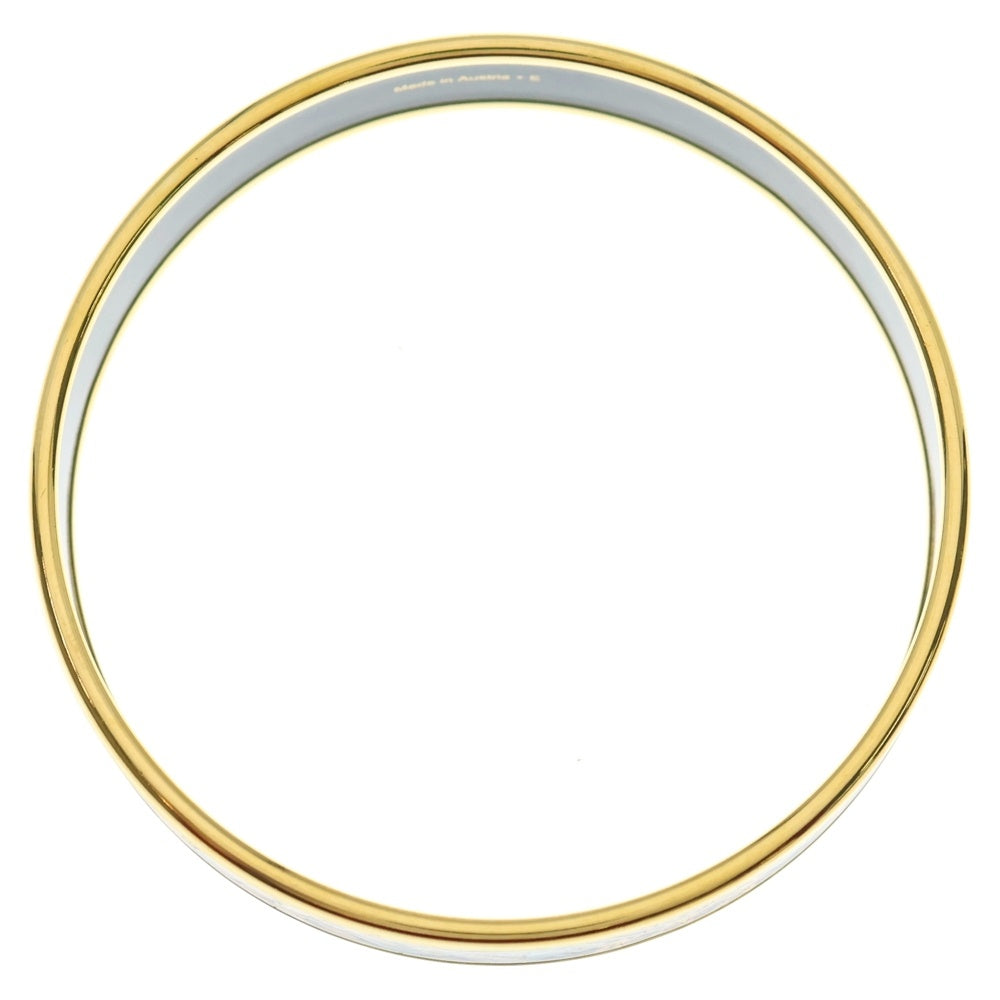 HERMES(エルメス) エマイユPM バングル ブレスレット ゴールド×ブラック GP