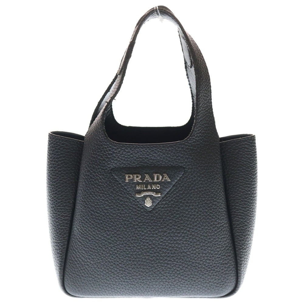 PRADA(プラダ) ヴィッテロダイノ ハンドバッグ ミニバッグ ブラック レザー 1BA349 シルバー金具