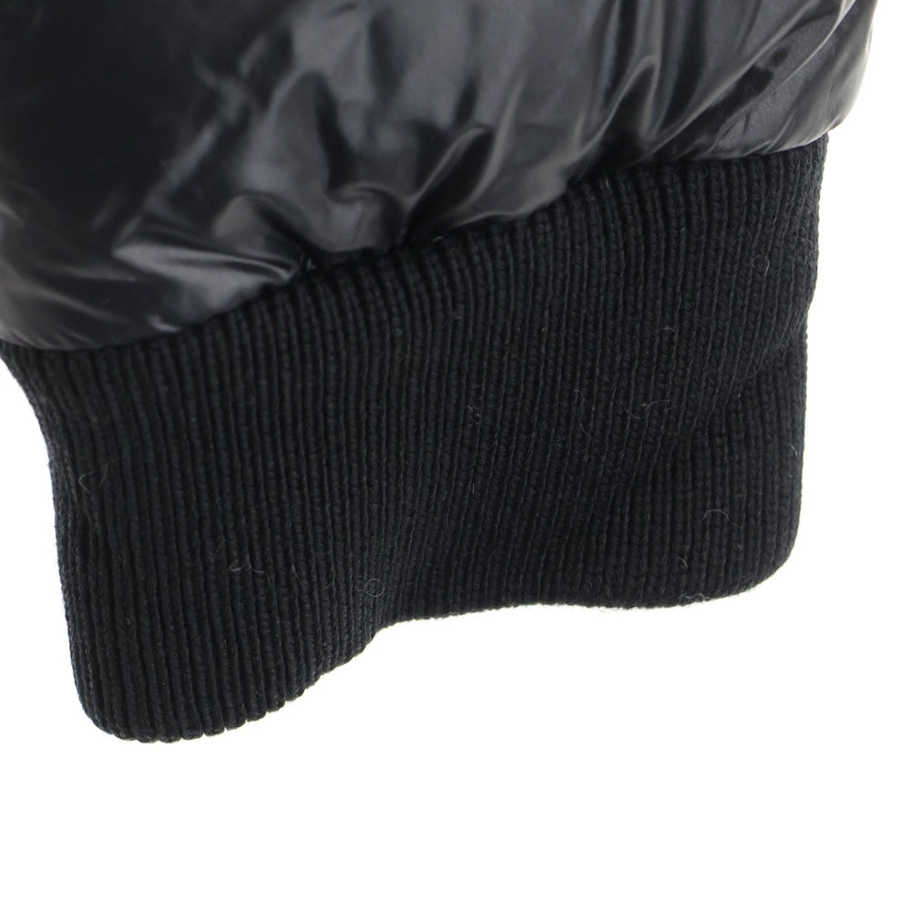 MONCLER(モンクレール) FEDOR ヒョードル ワッペンロゴ フーデッド ジップアップ ダウンジャケット ブラック 120914192705 53029