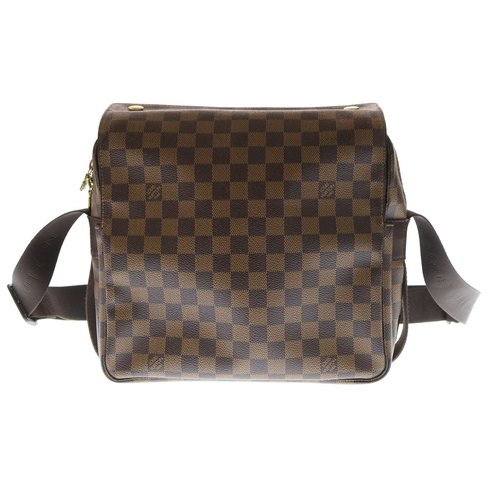 LOUIS VUITTON(ルイヴィトン) ダミエ ナヴィグリオ ショルダーバッグ メッセンジャーバッグ ブラウン PVC N45255 ゴールド金具