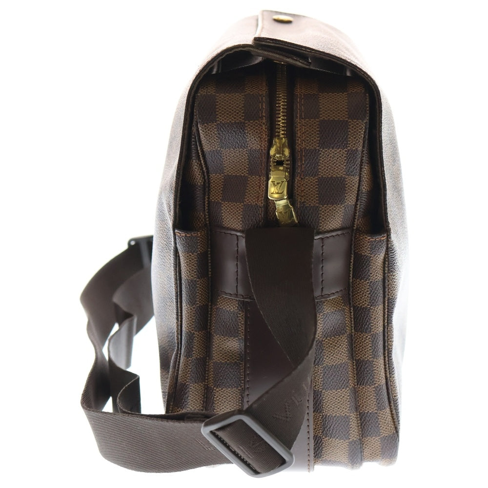 LOUIS VUITTON(ルイヴィトン) ダミエ ナヴィグリオ ショルダーバッグ メッセンジャーバッグ ブラウン PVC N45255 ゴールド金具