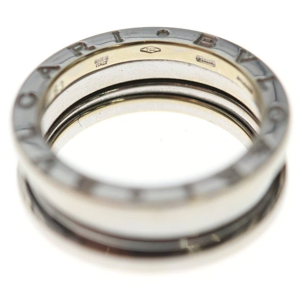 BVLGARI(ブルガリ) B.Zero1 ビーゼロワン リング Au750 K18 WG ホワイトゴールド 2バンド 指輪