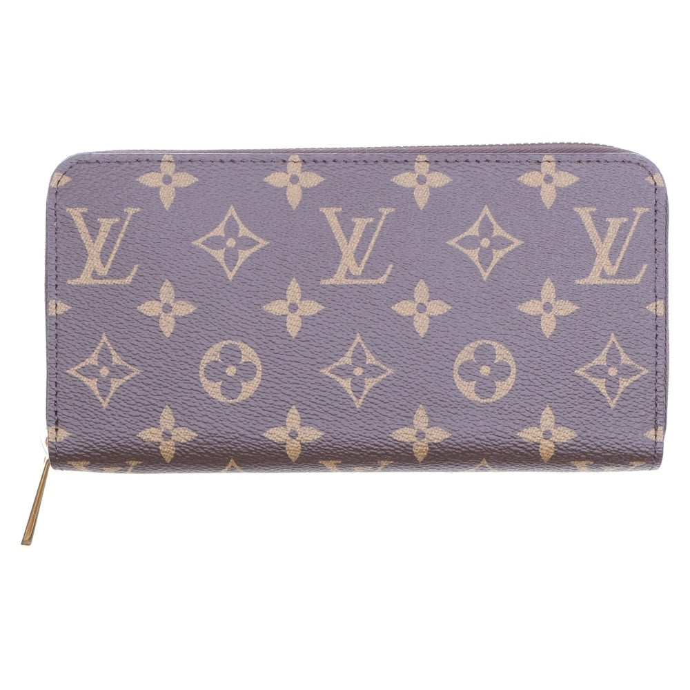 LOUIS VUITTON(ルイヴィトン) モノグラム ジッピー ウォレット フューシャ ラウンドファスナー ロングウォレット 長財布 ゴールド金具 ブラウン M41895