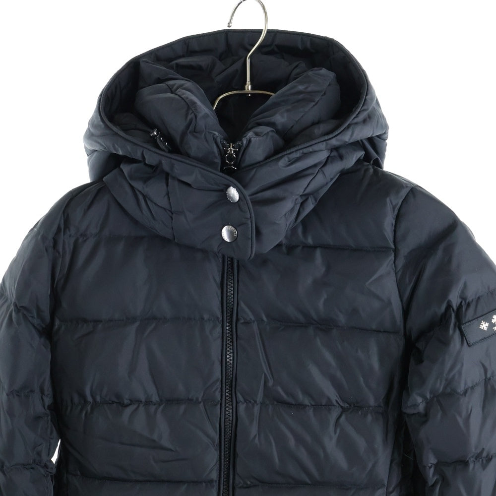 TATRAS(タトラス) POLITEAMA ポリテアマ フーデッド ジップアップ ダウン ロング ジャケット コート ブラック レディース LTAT20A4694-D