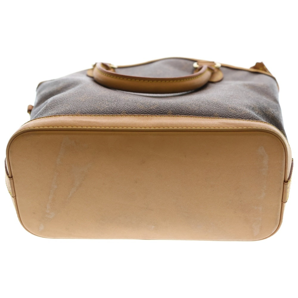 LOUIS VUITTON(ルイヴィトン) モノグラム ロックイット ハンドバッグ ブラウン レザー×PVC M40102 ゴールド金具