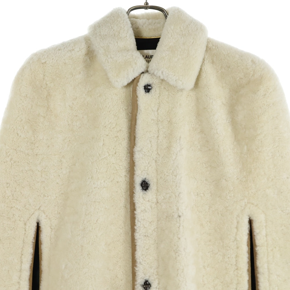 SAINT LAURENT PARIS(サンローランパリ) ラムレザー ムートン スエード