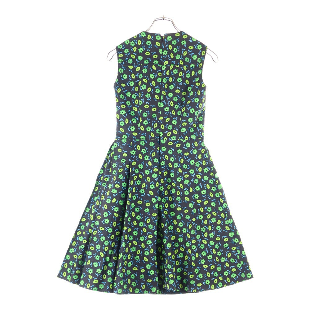 PRADA(プラダ) 16SS フラワー総柄プリント デニム クルーネック