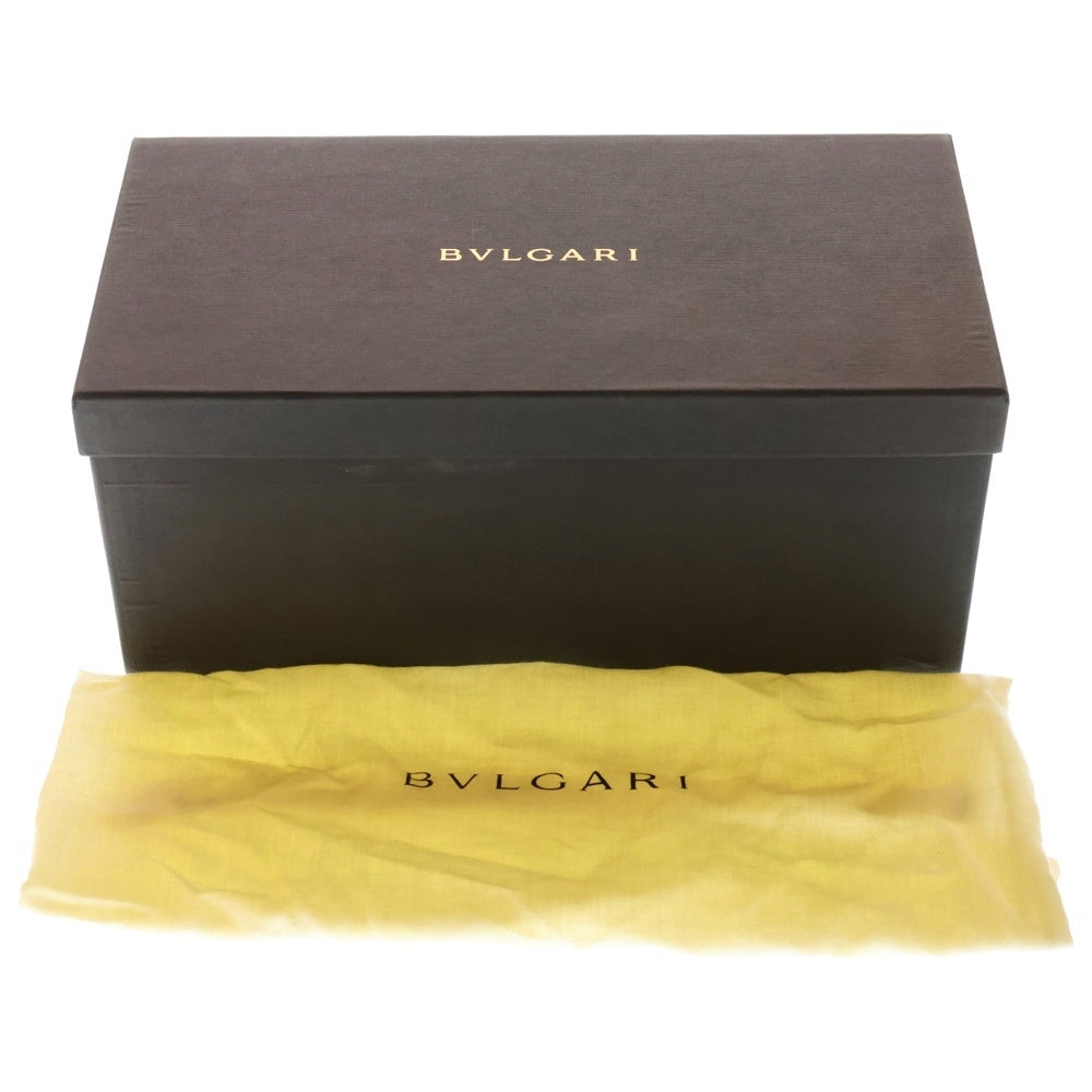 BVLGARI(ブルガリ) ドラムバッグ ロゴマニア ハンドバッグ ベージュ キャンバス×レザー レディース