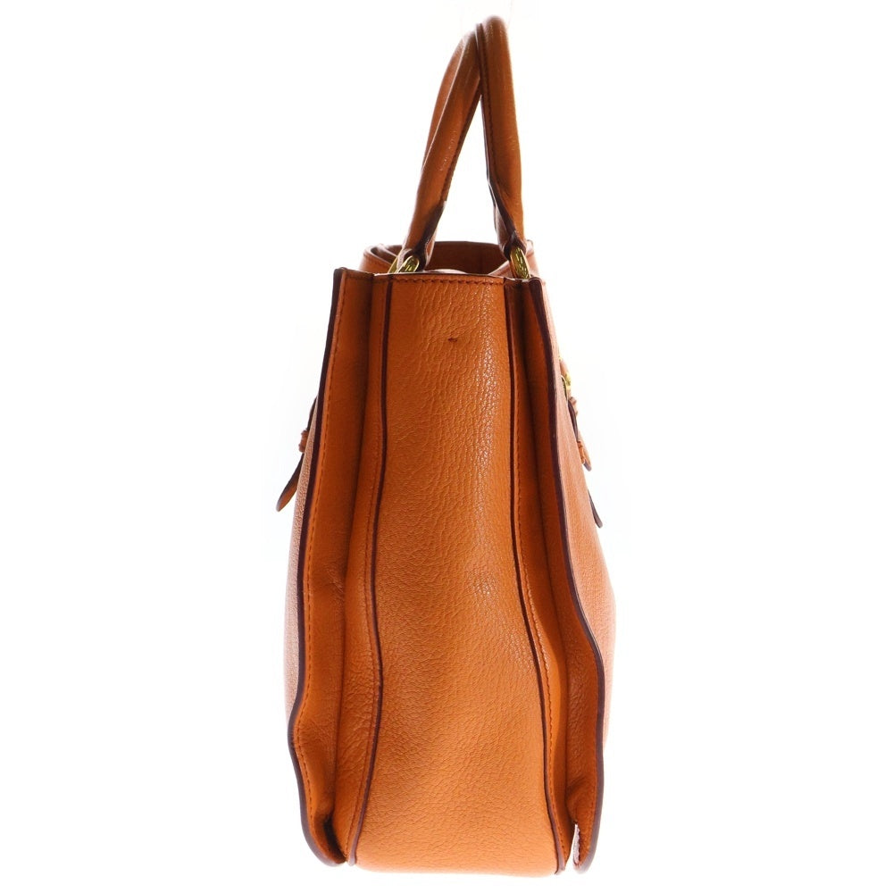 miumiu(ミュウミュウ) マドラス 2wayハンドバッグ ショルダーバッグ オレンジ レザー RN0797 レディース