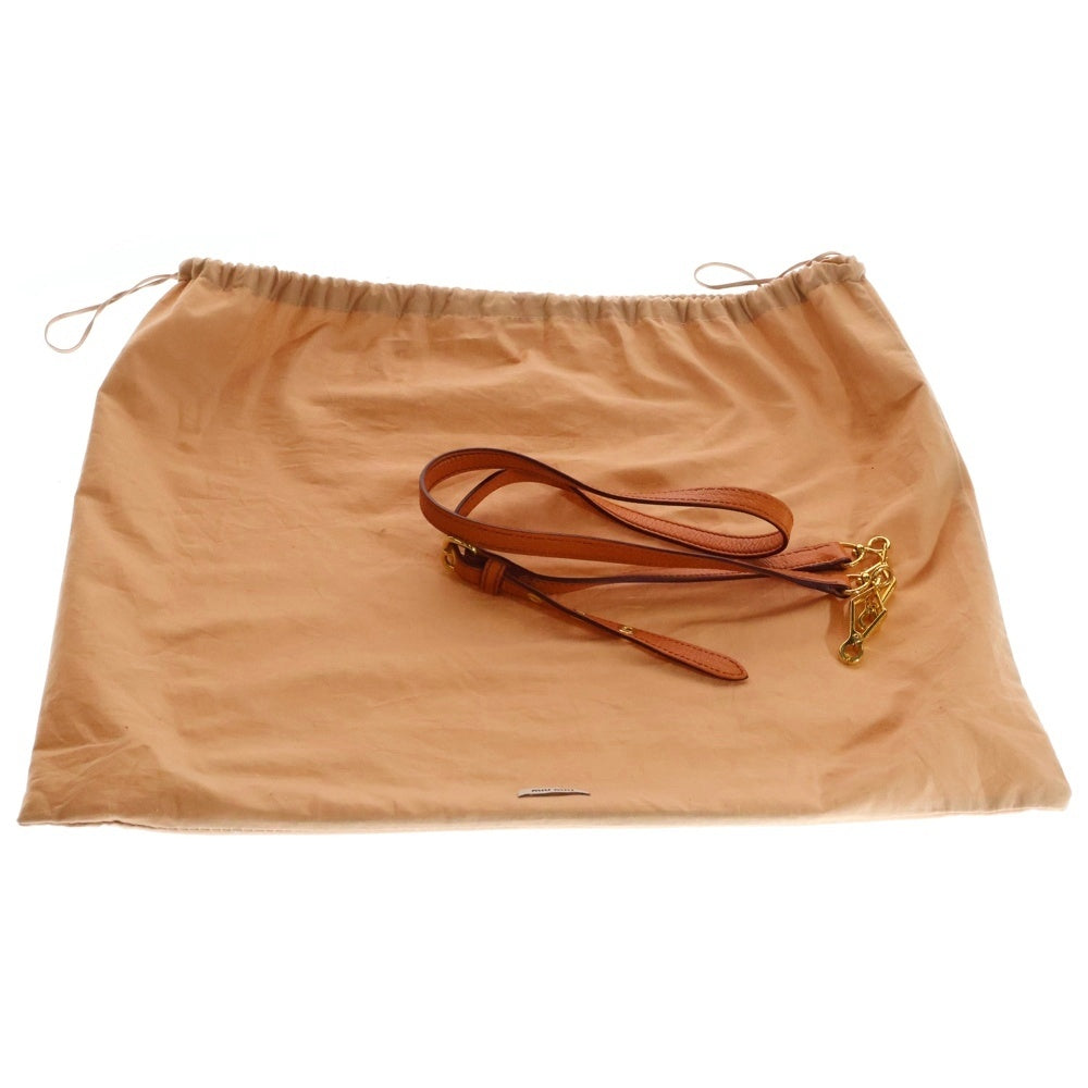 miumiu(ミュウミュウ) マドラス 2wayハンドバッグ ショルダーバッグ オレンジ レザー RN0797 レディース