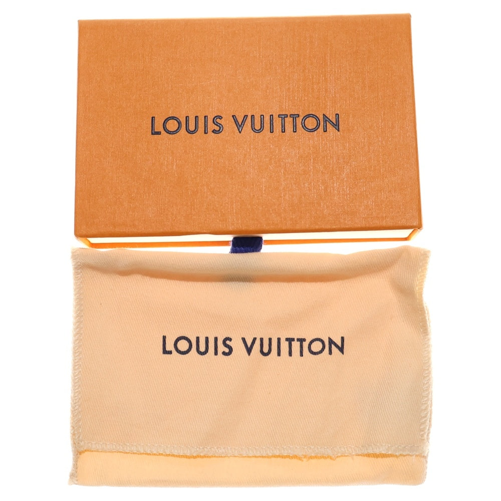 LOUIS VUITTON(ルイヴィトン) モノグラム・アンプラント ポシェットクレ バッグチャーム 小物入れ ブラック×ベージュ バイカラー レザー M80885 ゴールド金具 レディース