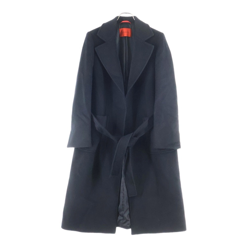 MAX&CO(マックス アンド コー) ウールロングコート ブラック レディース