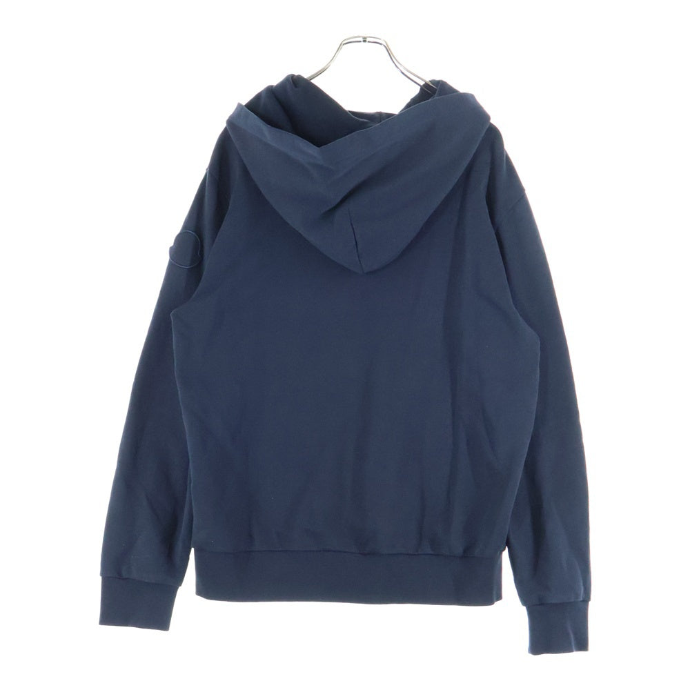 MONCLER(モンクレール) 22AW ワッペンロゴ プルオーバースウェットパーカー フーディー ネイビー H20918G00050 809KR